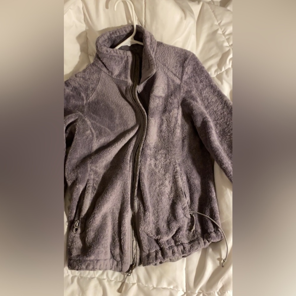 Grey north face jacket m